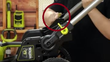 RYOBI 36V Mower handle adjustment