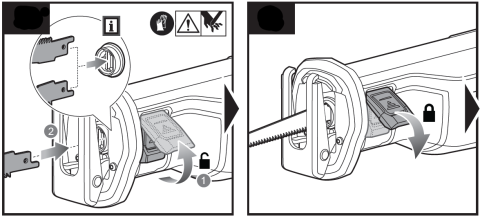 how to fit a blade to a ryobi reciprocating saw